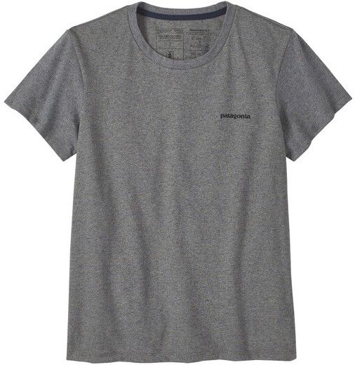 Patagonia W's P-6 Logo Responsibili-Tee Gravel Heather