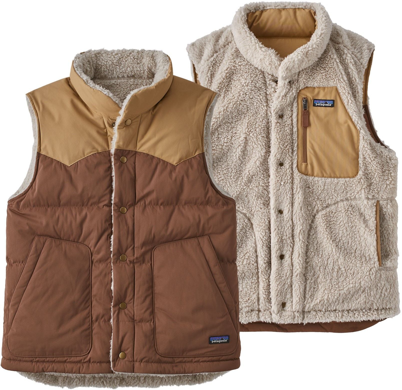 Patagonia M's Reversible Bivy Down Vest Moose