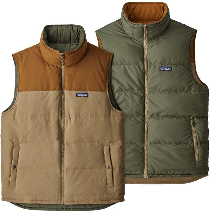 Patagonia M's Reversible Bivy Down Vest Mojave Khaki