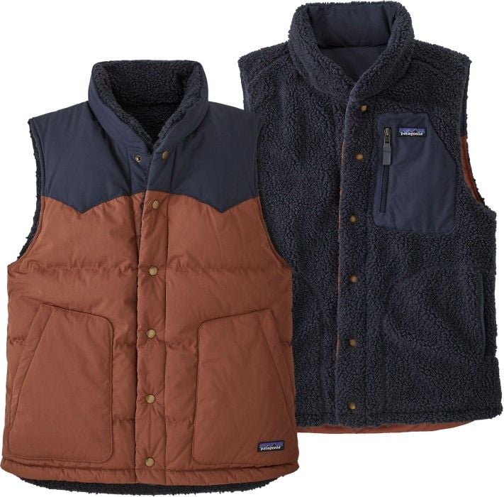 Patagonia M's Reversible Bivy Down Vest Fox
