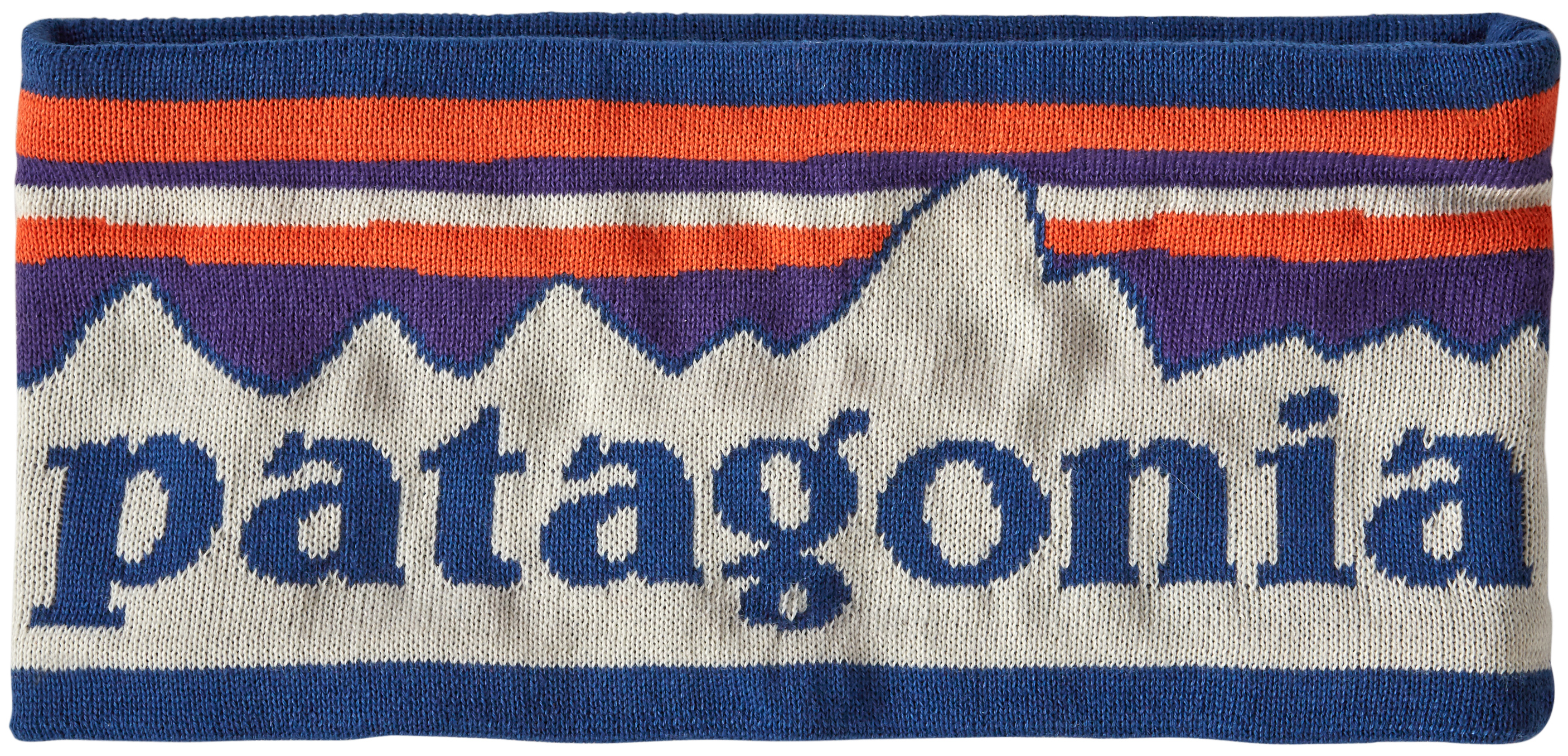 Patagonia Powder Town Headband Fitz Roy Sunrise Knit Birch White