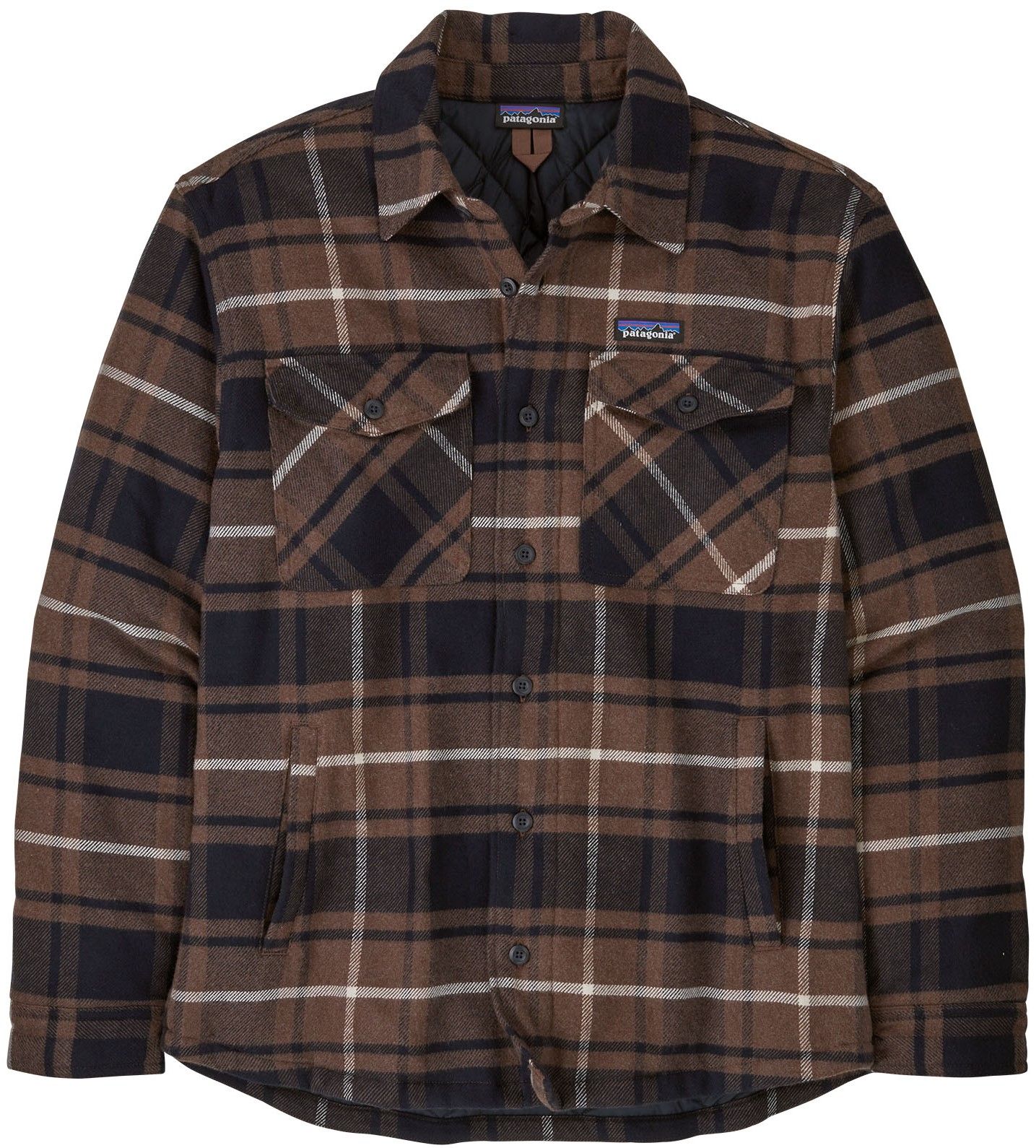 Patagonia M's Lightweight Insulated Fjord Flannel Shirt Outdoor Molasses Brown