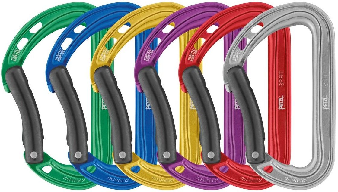 Petzl 6-Pack Spirit Bent Blue/Gray/Violet/Green/Red/Yellow