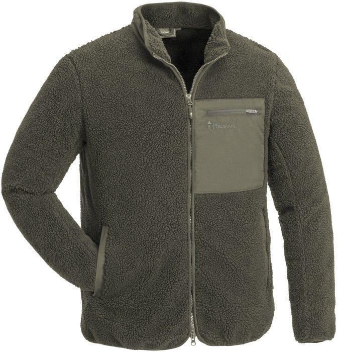 Pinewood M's Pile Jacket Dark Green
