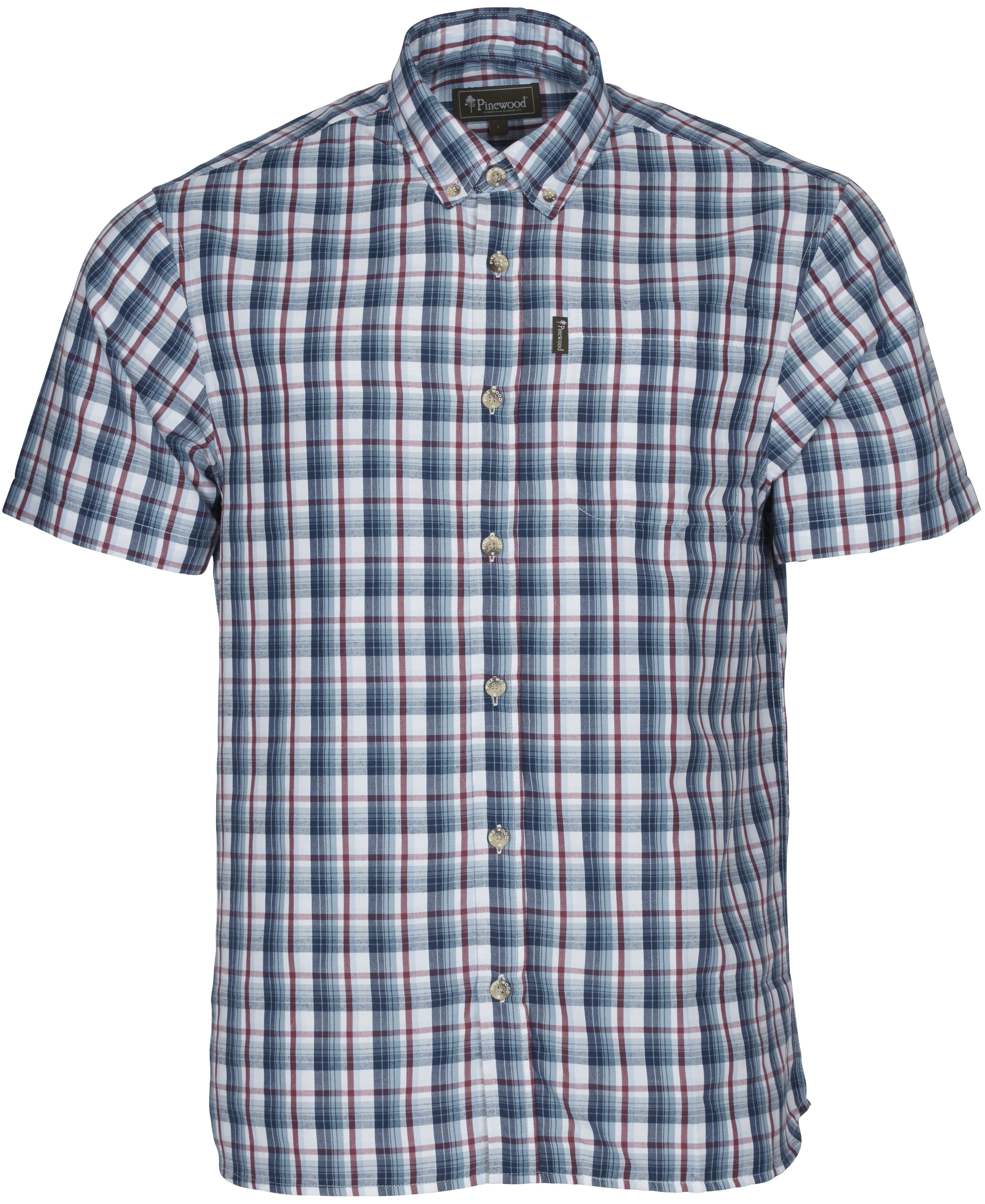 Pinewood Summer Shirt Light Blue/Red