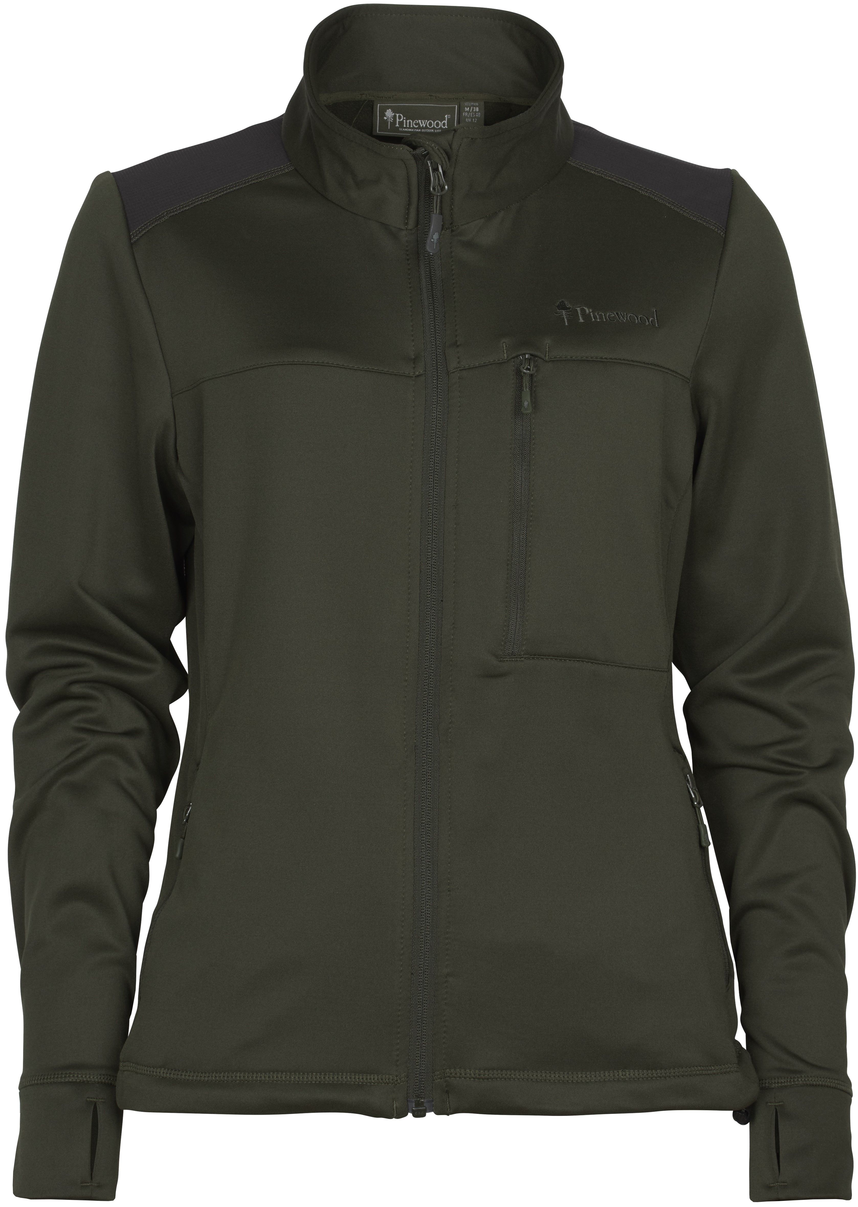 Pinewood Abisko Power Fleece Women Moss Green