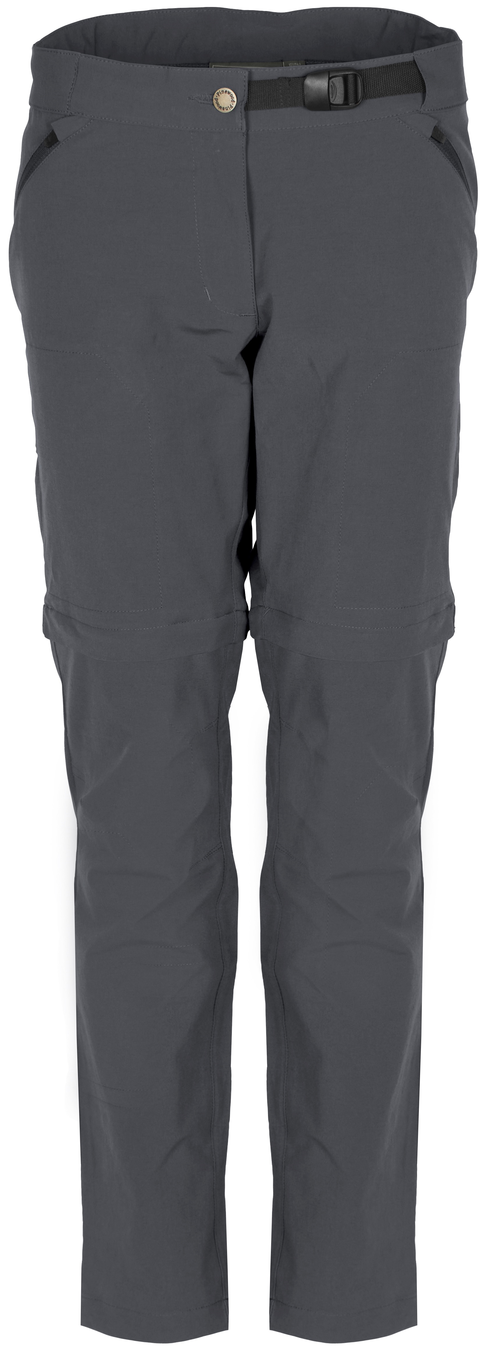 Pinewood W's Everyday Travel Zipoff Trousers Ash Grey