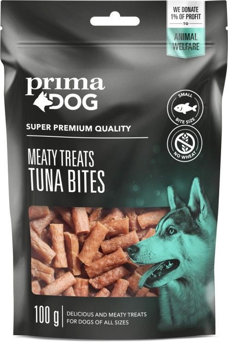 PrimaDog Meaty Treats Tonfiskbitar 100 G