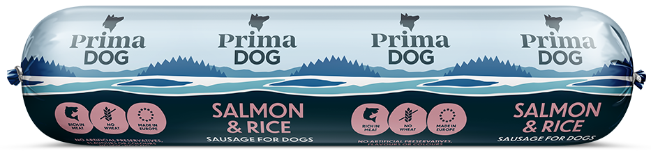 PrimaDog Lax & Ris 800g