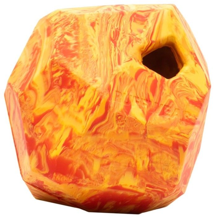 RuffWear Gnawt-a-Rock Toy Salamander Orange