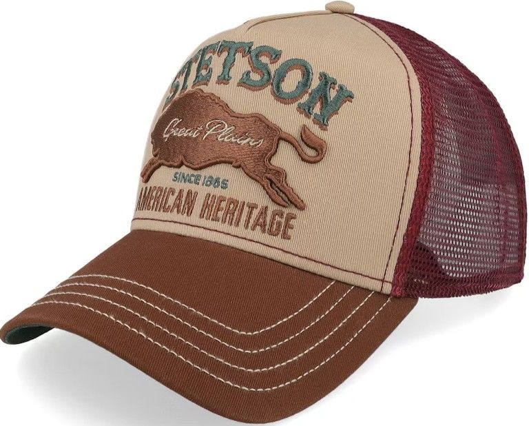 Stetson Trucker Cap Great Plains Brown/Wine