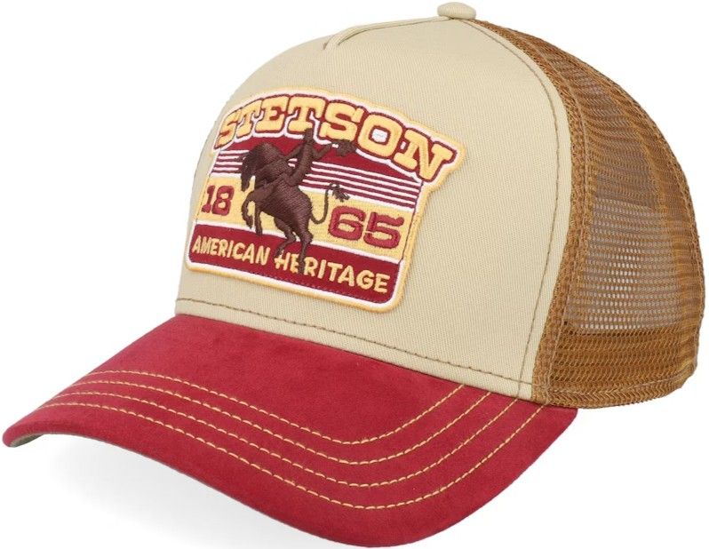 Stetson Trucker Cap Rodeo Wine/Beige
