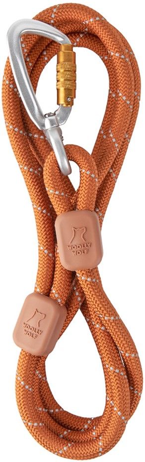 Woolly Wolf Rope Leash 10 mm Terracotta