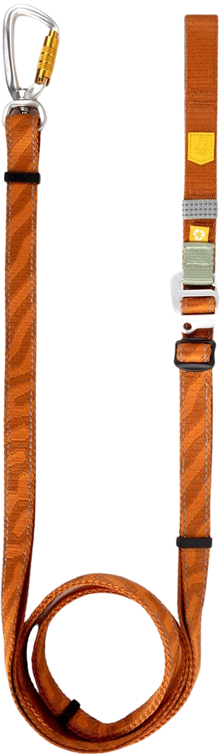 Woolly Wolf Roam Adjustable Leash monitoimihihna, oranssi