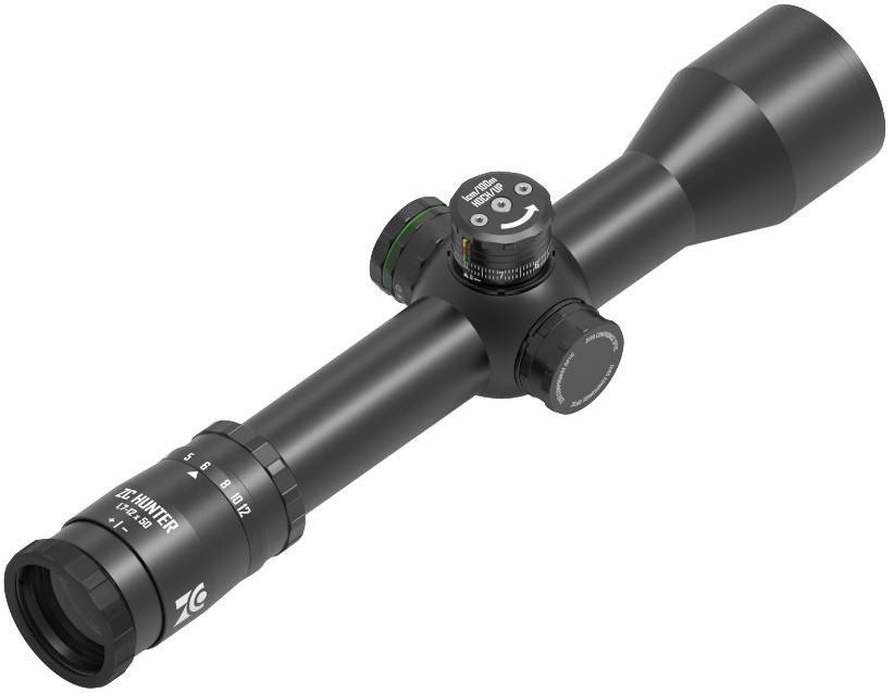 Zero Compromise Hunter 1,7-12x50 4A-I SFP Ballistic Turret tähtäin