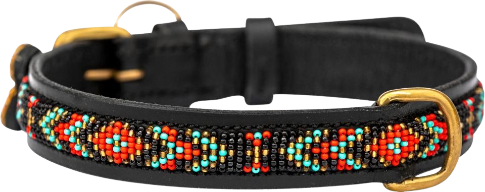 Zinj Design Skinny Terese Collar kaulapanta, L 61 x 2,1cm, Red