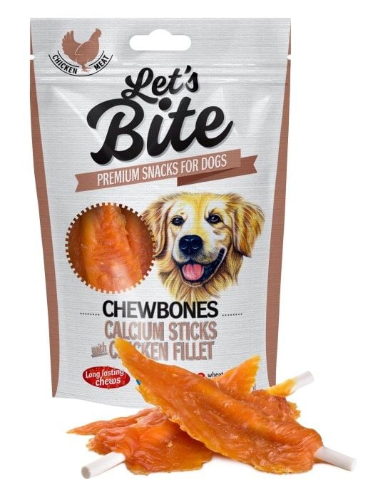 Let's Bite Lets Bite Chewbones Calcium Sticks with Chicken Fillet 300 g