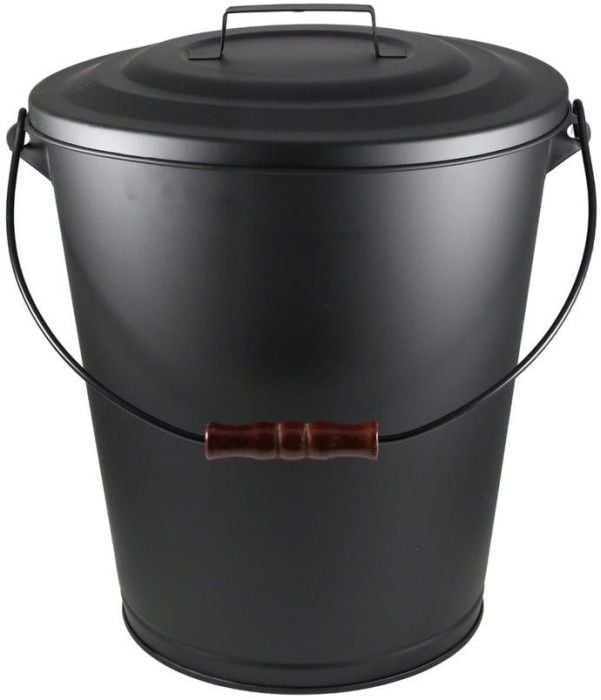Muurikka Askebeholder med lokk, stål/zink, 25L