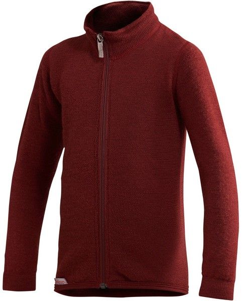 Woolpower Kids Full Zip Jacket 400 lasten merinovillatakki, punainen