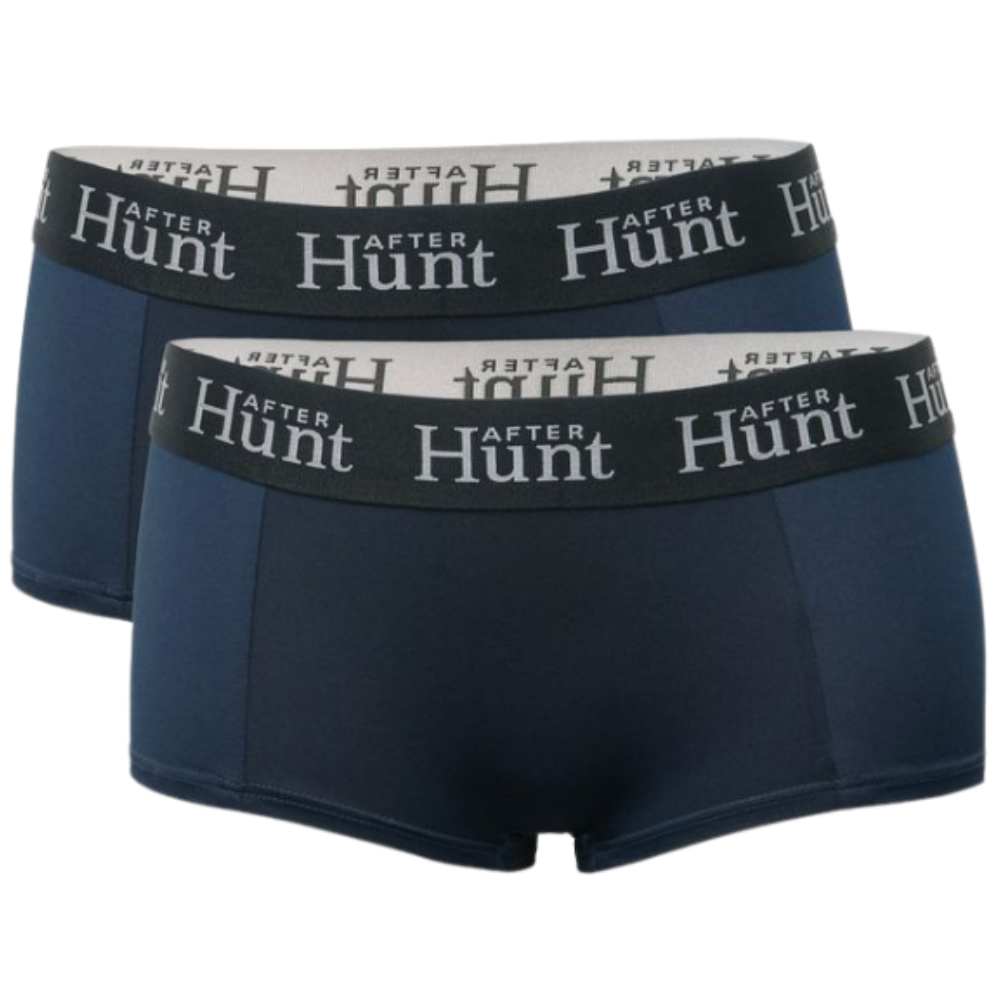 After Hunt Womens Boxer Underwear Short 2-pack Dark Blue