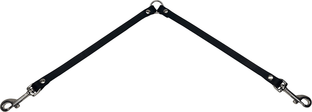 Alac nahkainen remminjakaja, 18mmx40+40cm, musta