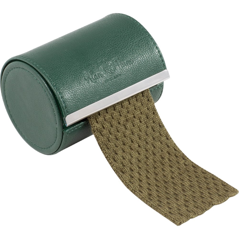 Alan Paine Knitted Wool Tie Olive