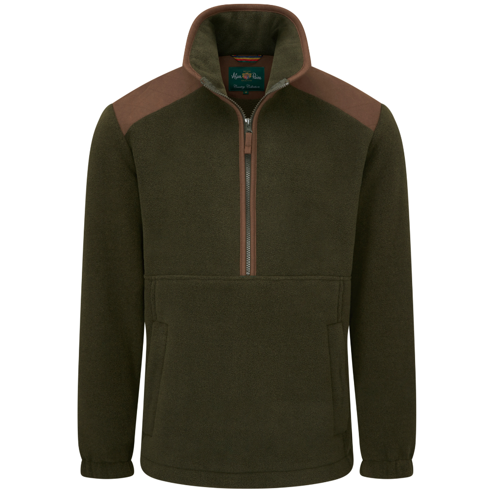 Alan Paine M's Aylsham Half Zip Fleece Green