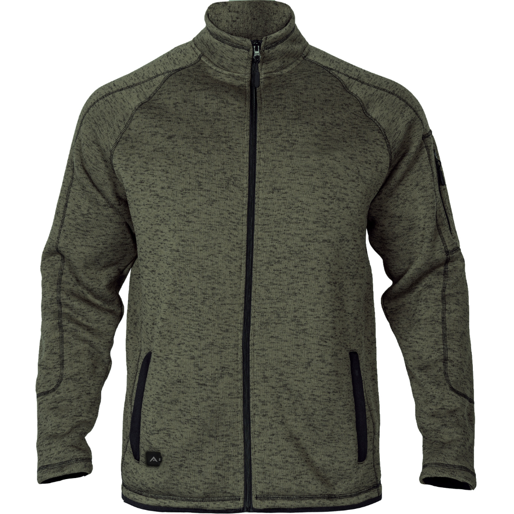 Avignon Heat Weaveguard Strikket Varmejakke Herre inkl Powerbank Brunmelert