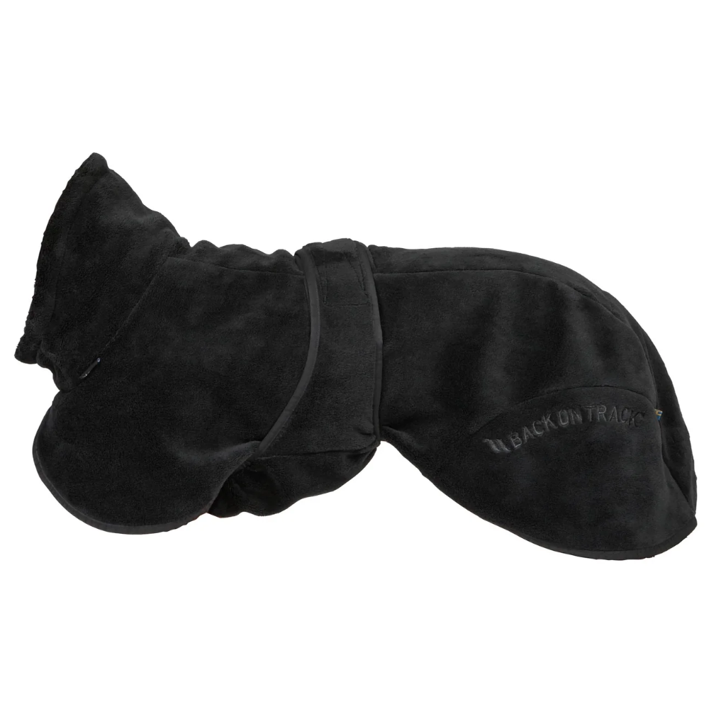 Back on Track Bay Fleece Coat Low Set Tail 55-65 cm Black