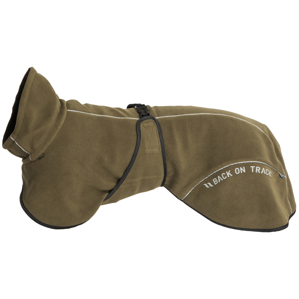 Back on Track Bay Fleece Coat Low Set Tail 55-65 cm Olive