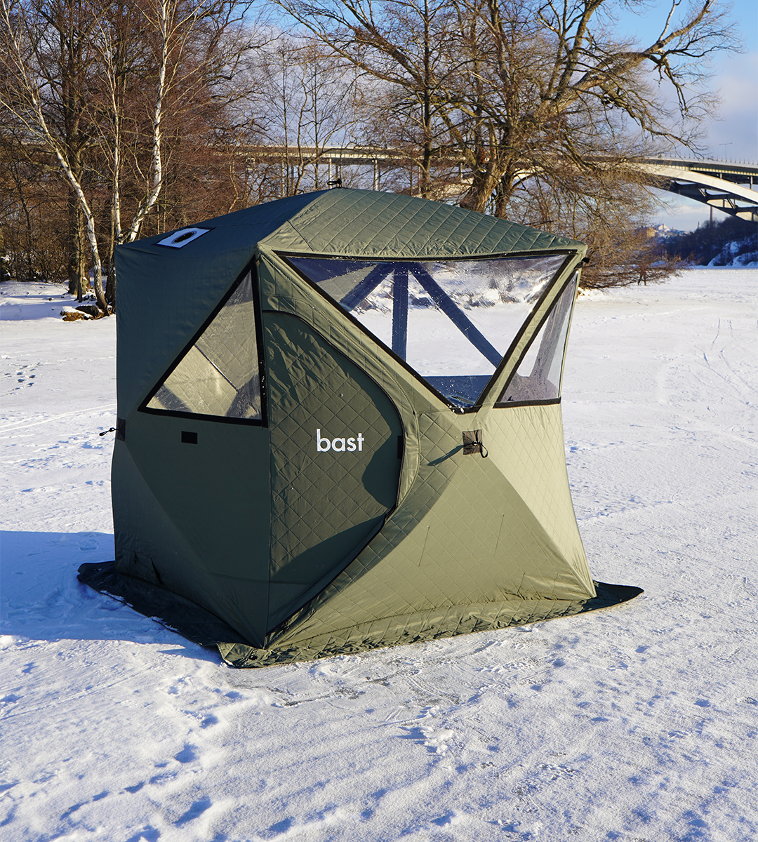 Bast Sauna Basic saunateltta kiukaalla, Green