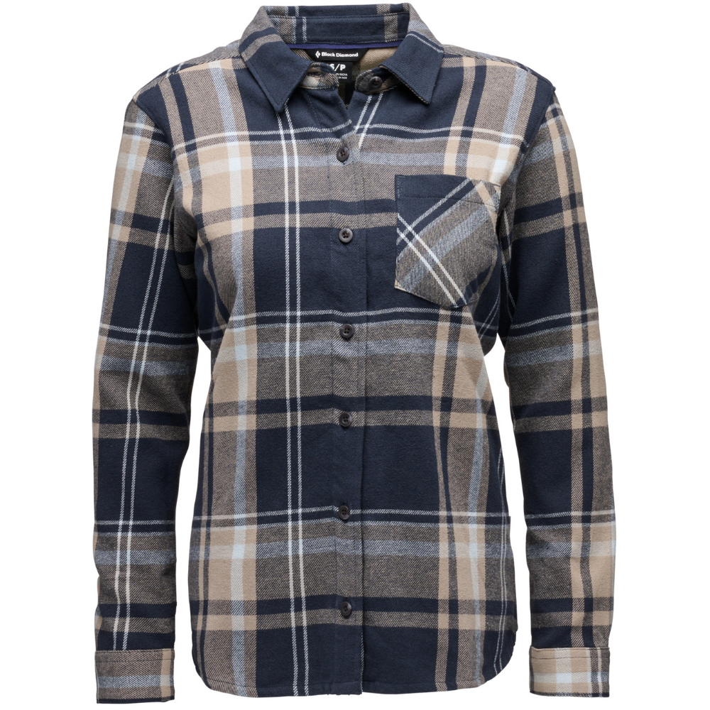 Black Diamond W"s Project Flannel Charcoal-Moonstone Plaid'