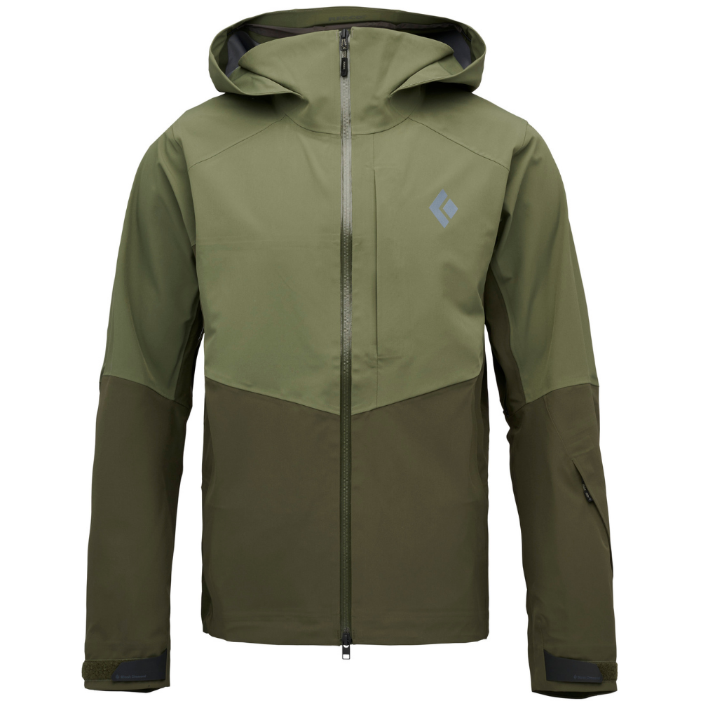 Black Diamond Ms Recon Stretch Ski Shell Tundra-Dark Moss