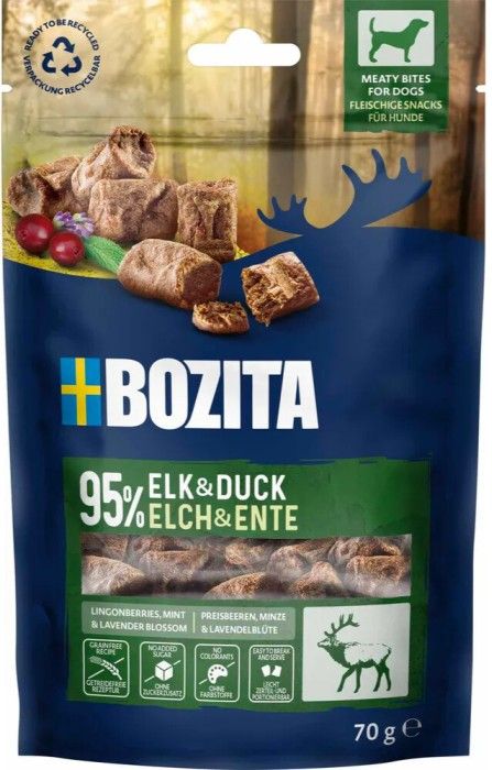Bozita Snacks Meaty Bites Elk & Duck 70 g