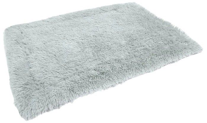Brava Fluffy Calming Bed Rectangle L Light Grey