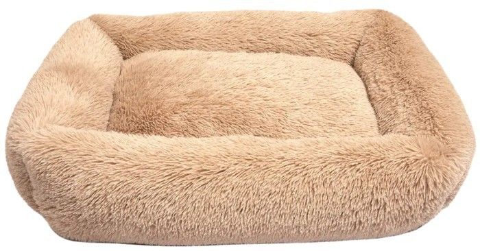 Brava Fluffy Calming Bed Rectangle XL Beige
