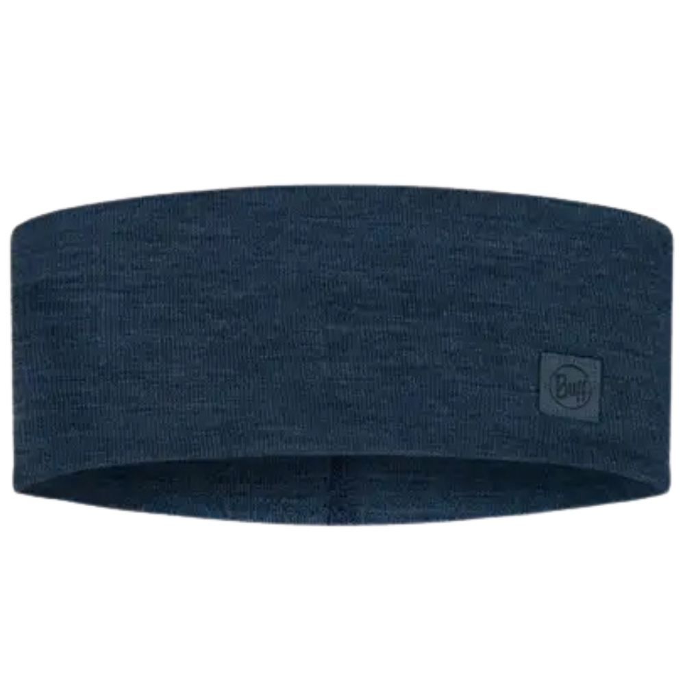 Buff Headband Merino Wide Solid Night Blue