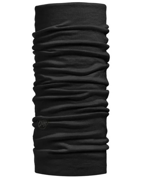 Buff Lightweight Merino Wool Solid Black