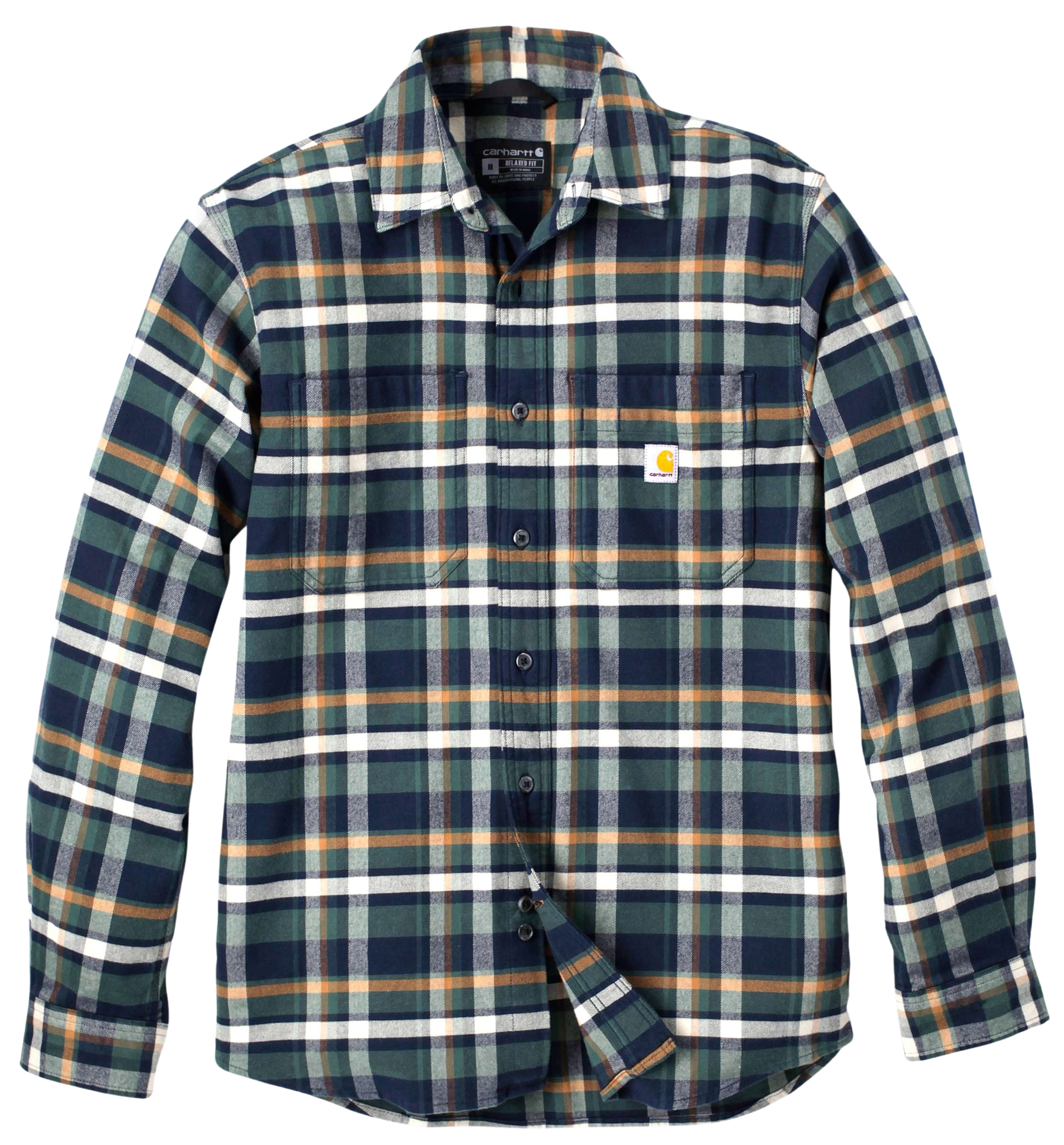 Carhartt Workwear Carhartt M's Flannel L/S Plaid Shirt Navy
