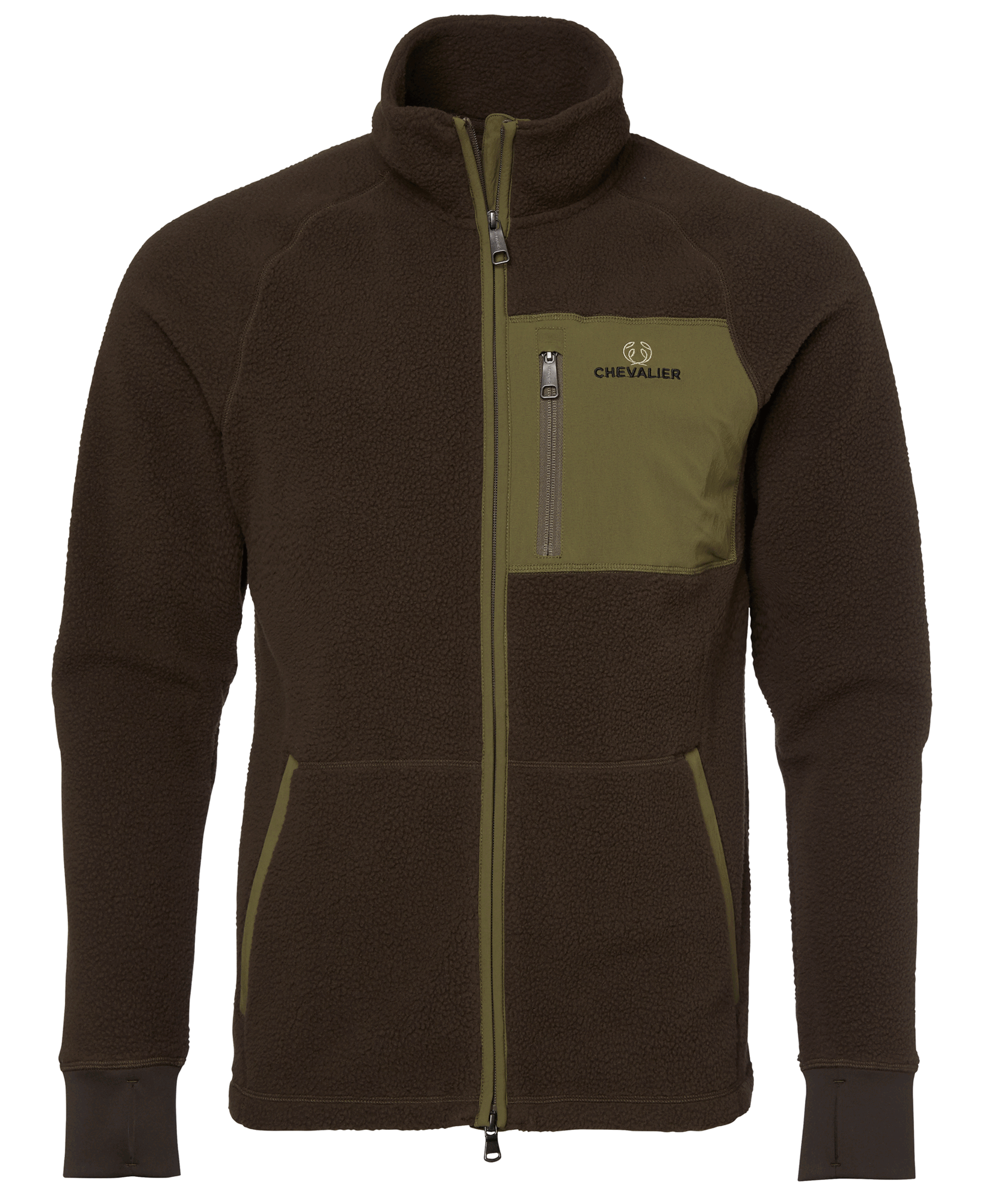 Chevalier Pax Light Pile Jacket Men Leather Brown