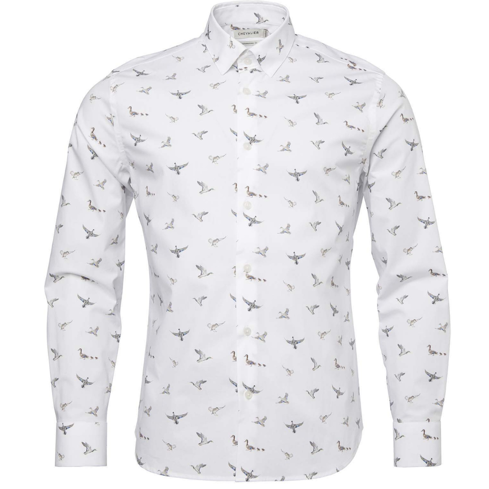 Chevalier M"s Danson Contemporary Fit Shirt Men Ducks In A Row'