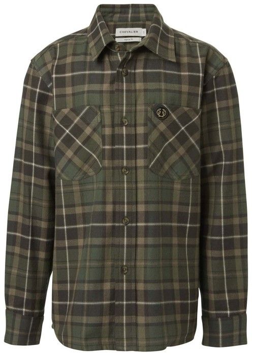 Chevalier Junior Teal Light Flannel Shirt Hemlock Green Checked