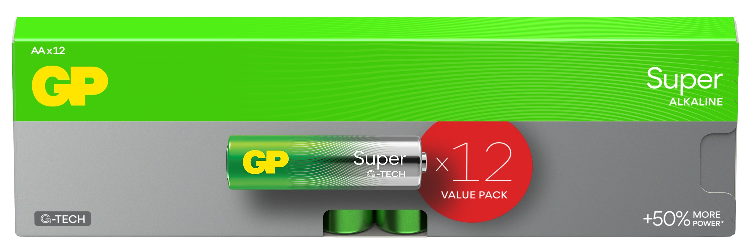 GP Batteries GP Super Alkaline AA-batteri, 15A/LR6 12-pack
