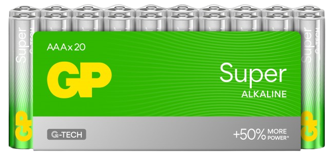 GP Batteries GP Super Alkaline AAA-batteri, 24A/LR03 20-pack