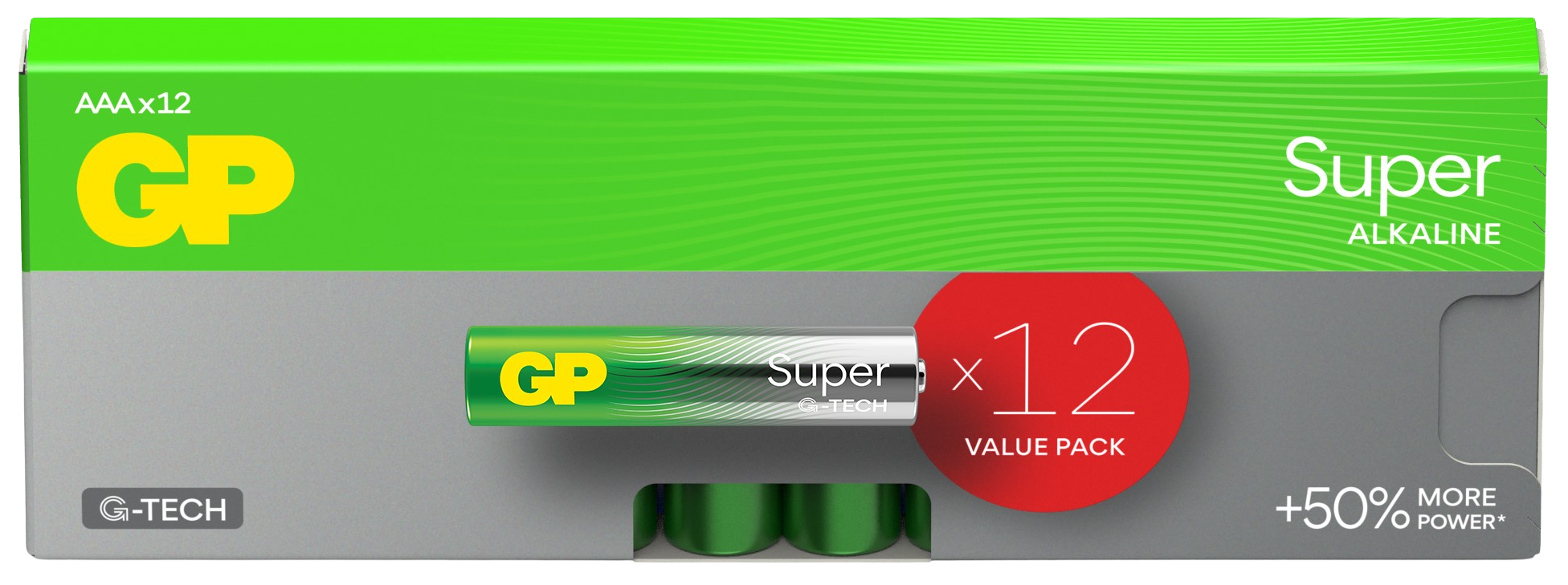 GP Batteries GP Super Alkaline AAA-batteri, 24A/LR03 12-pack