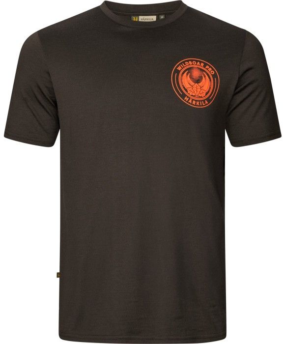 Härkila M"s Game Short-Sleeved T-Shirt Shadow Brown Wildboar'