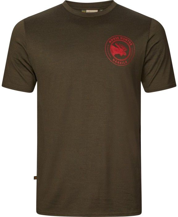 Härkila M"s Game Short-Sleeved T-Shirt Willow Green Moose'