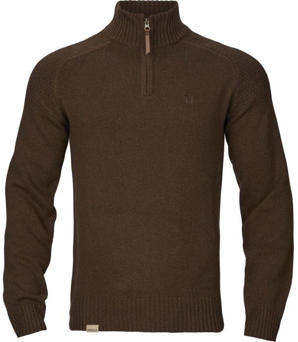 Härkila M"s Vincent Merino Half Zip Pullover Demitasse Brown'