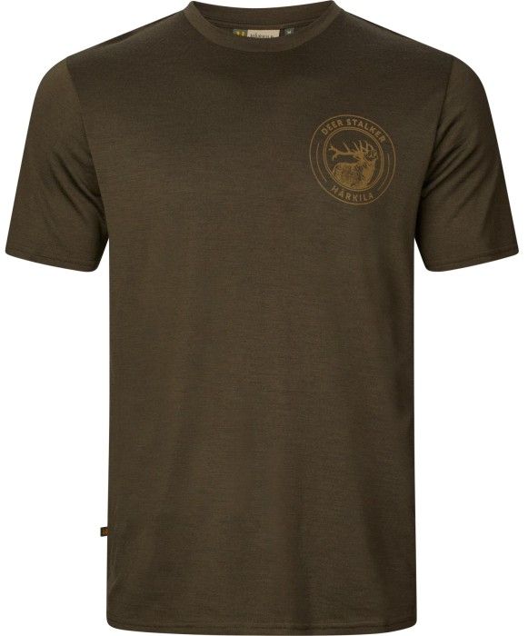 Härkila M"s Game Short-Sleeved T-Shirt Willow Green Stag Willow Green Moose'