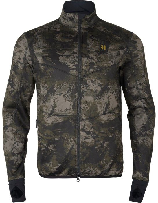 Härkila M"s Noctyx Camo Full Zip FleecePullover Axis Msp®Black'